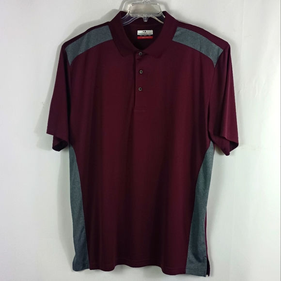 Grand Slam Other - Grand Slam Performance Maroon/Gray Polo Shirt Men's Size XXLT Short Sleeve - EUC
